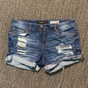 Aeropostale ripped midi shorts